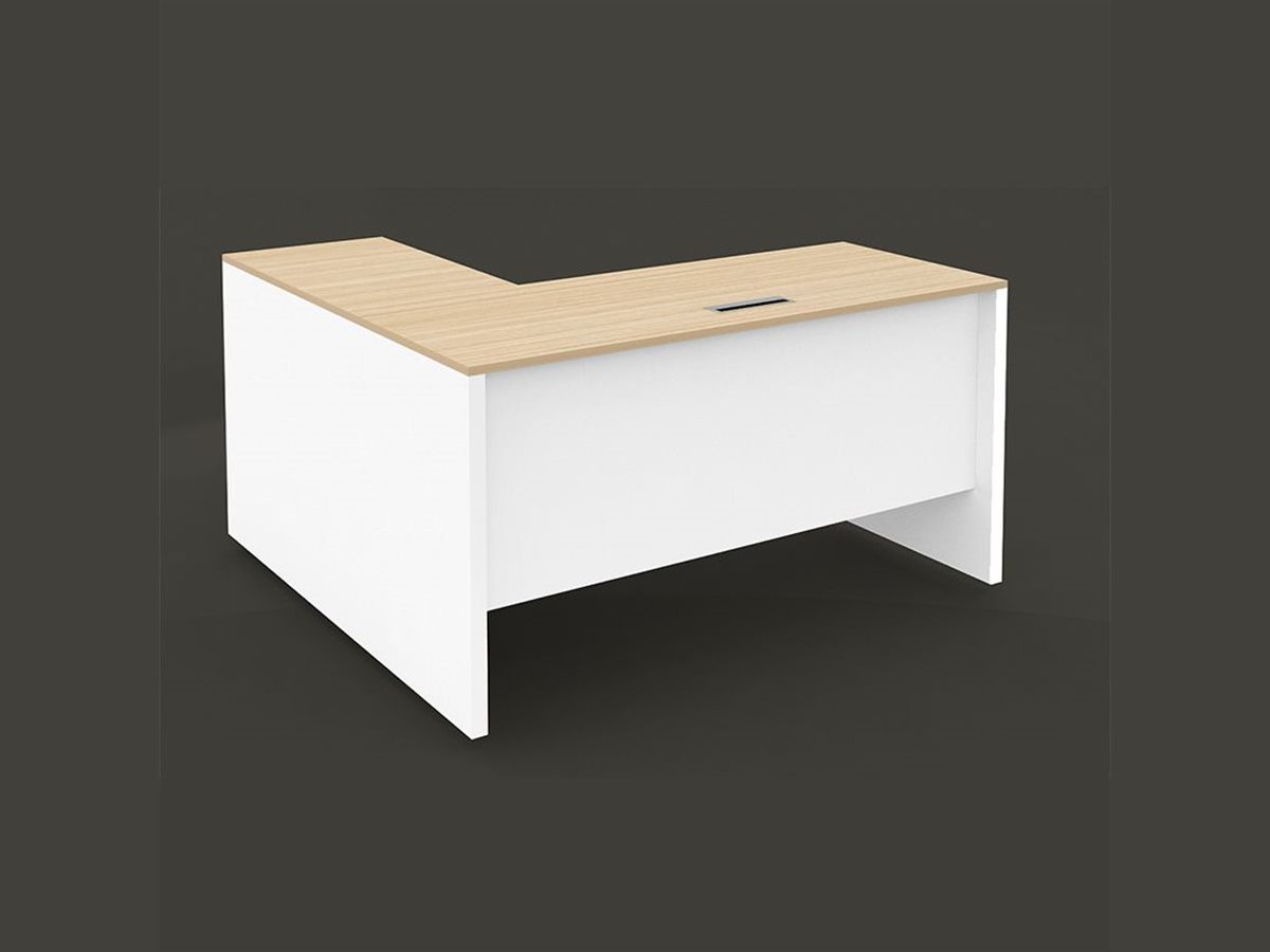 Bureau d'angle en L individuel
