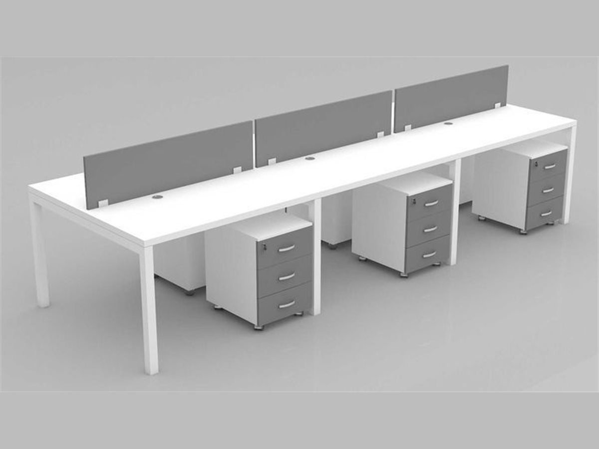 Bureau bench open space 6 places